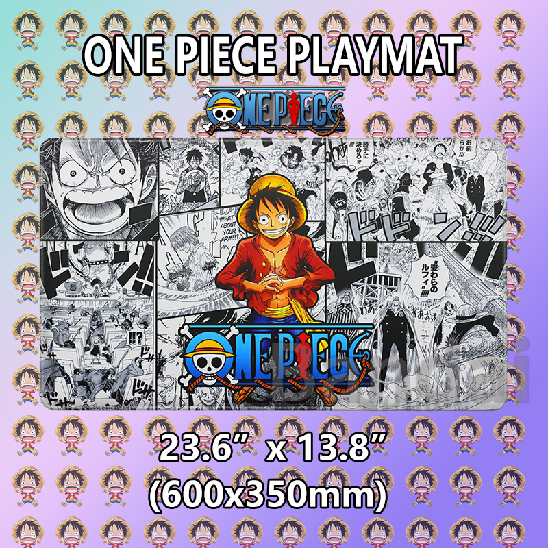 Door Mat Blank - แผ่นรองเล่นการ์ด OPCG ลายอนิเมะ 1 ชิ้น แผ่นรองเมาส์เกมขนาดใหญ่กันลื่น