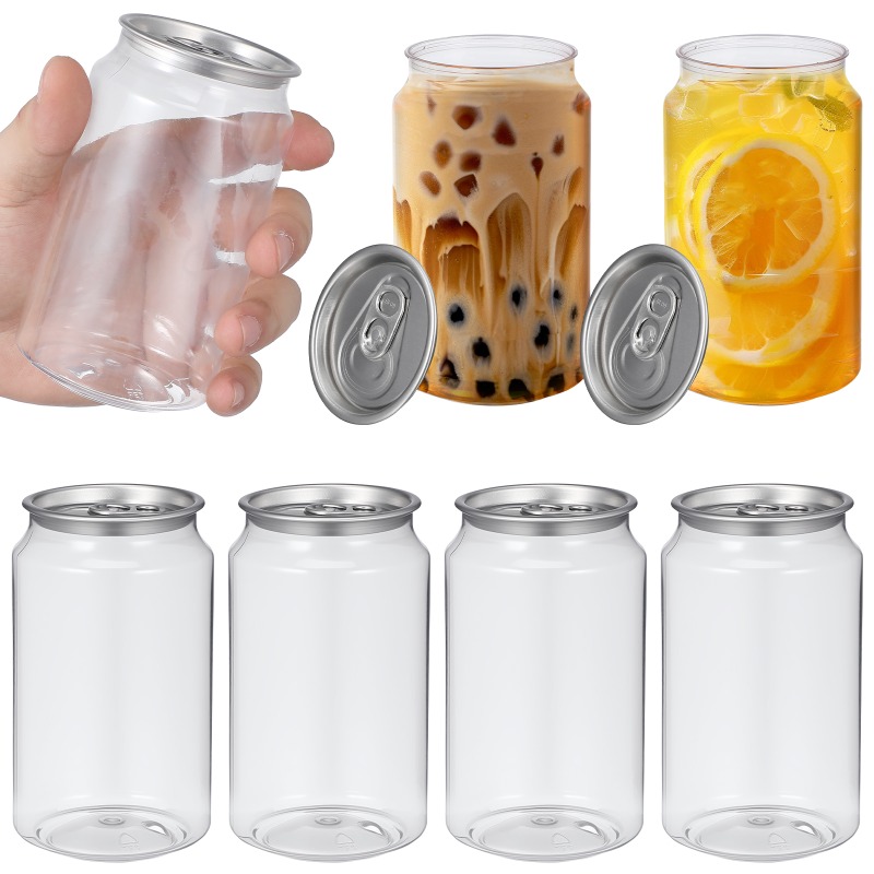 Water Bottle Blank - กระป๋องนมชาแบบใช้แล้วทิ้งขนาด 330 มล. 10 ชิ้น กระป๋องแบบเปิดง่าย