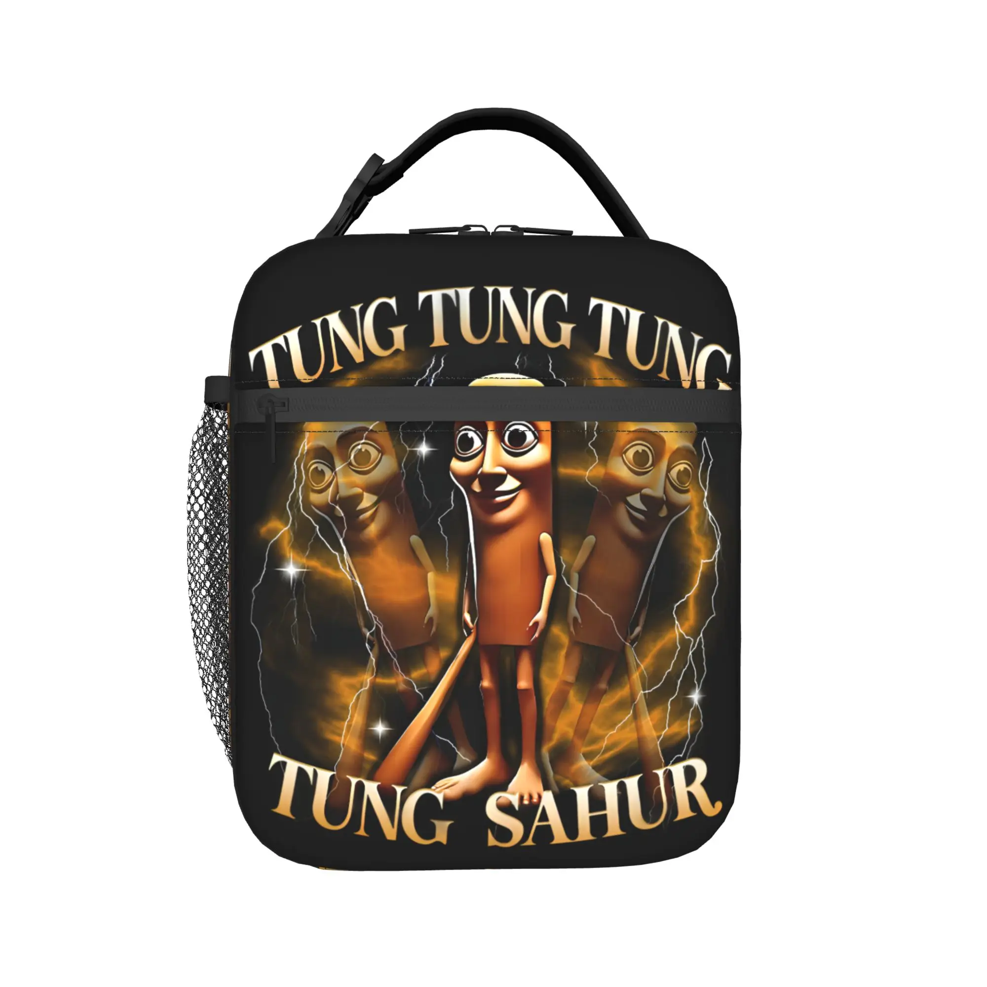 Tote Bag Sublimation - ถุงเก็บอาหารกลางวันแบบมีฉนวนกันรั่ว Tung Tung Tung Sahur ลาย