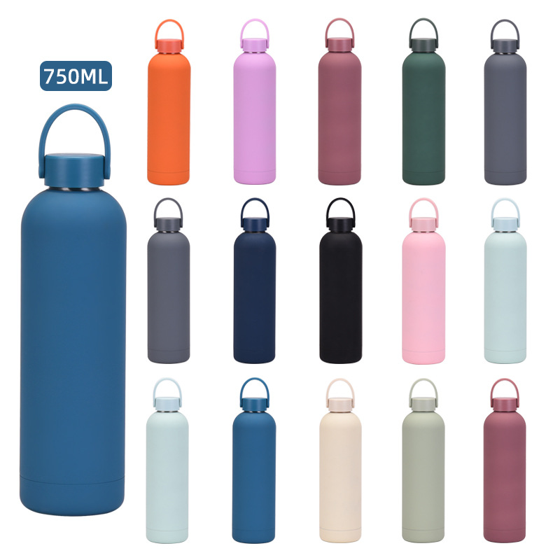 Water Bottle Blank - กระติกน้ำร้อน/กระติกน้ำสุญญากาศสแตนเลสขนาด 350/500/750/1000 มล. พร้อมหูหิ้ว ปากแคบ สำหรับเดินทางและใช้ในรถยนต์
