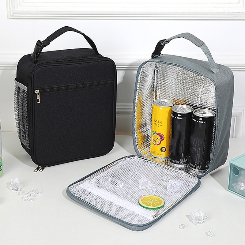 Tote Bag Sublimation - กล่องเก็บอุณหภูมิแบบพกพากระเป๋าใส่ข้าวกลางวันผ้าใบเก็บความเย็นเก็บอาหารปิกนิกโรงเรียนสำหรับทั้งชายและหญิงกล่องอาหารกลางวันเพื่อความอบอุ่น