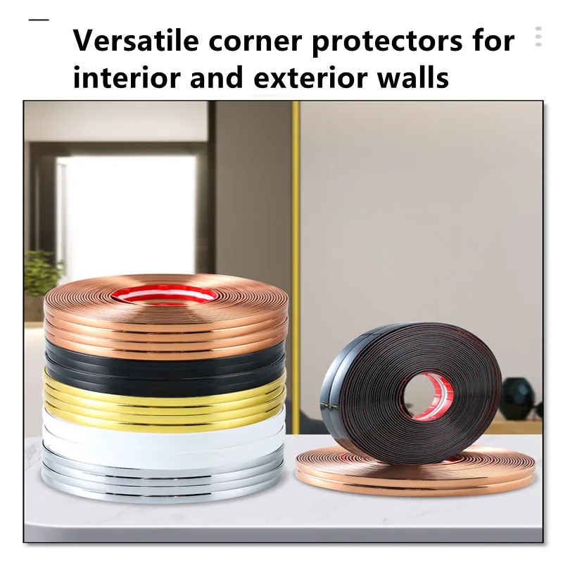 Ceramic Tile Blank - แถบป้องกันมุมผนังป้องกันการชนกันแบบมีกาวในตัว PVC ซิลิโคนตกแต่งมุมผนังขอบกระเบื้องเซรามิกผนังมุมขวา