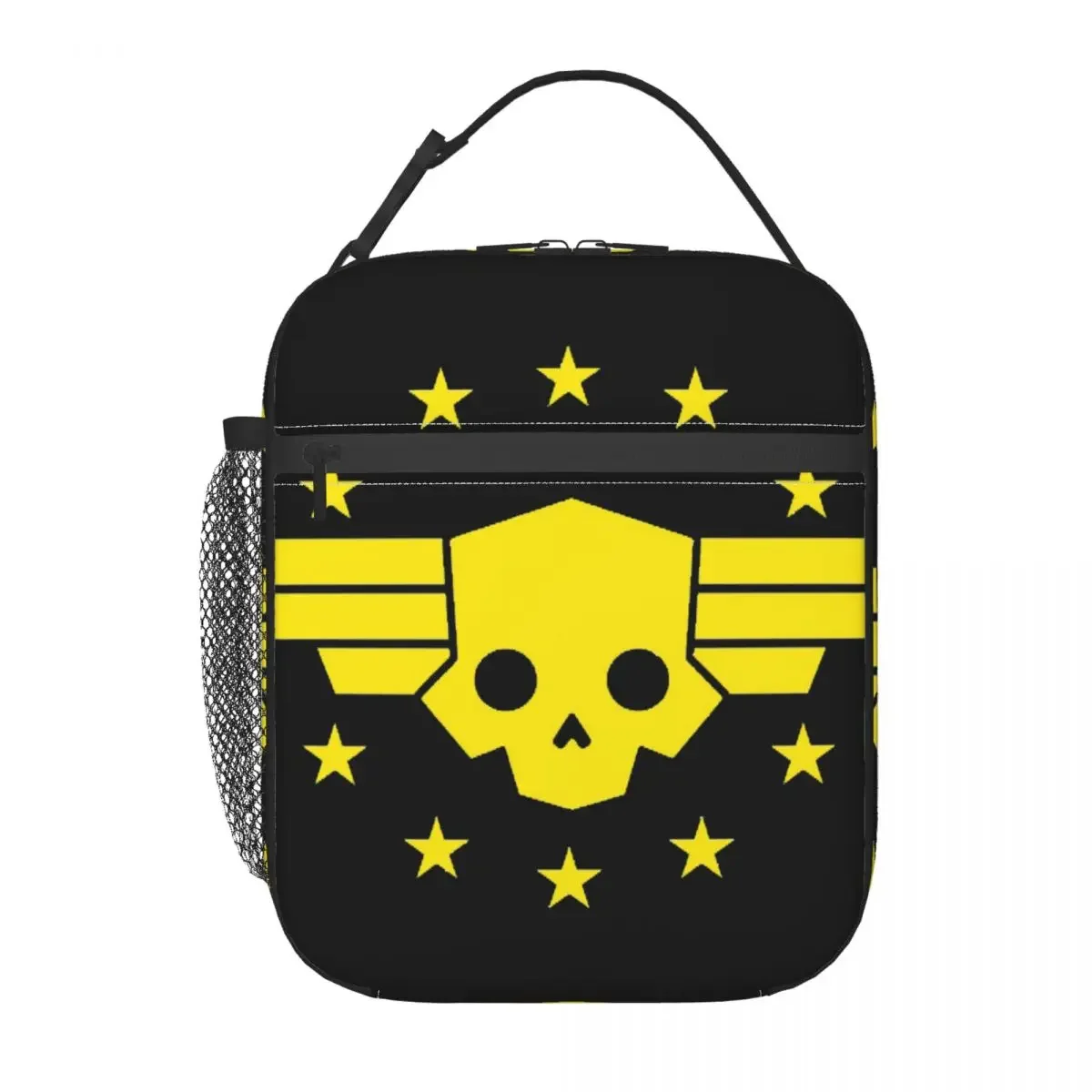 Tote Bag Sublimation - กระเป๋าใส่อาหารกลางวันแบบมีฉนวนเฮลล์ไดเวอร์ส 2 เกม กล่องอาหารกลางวัน กระเป๋าใส่อาหาร