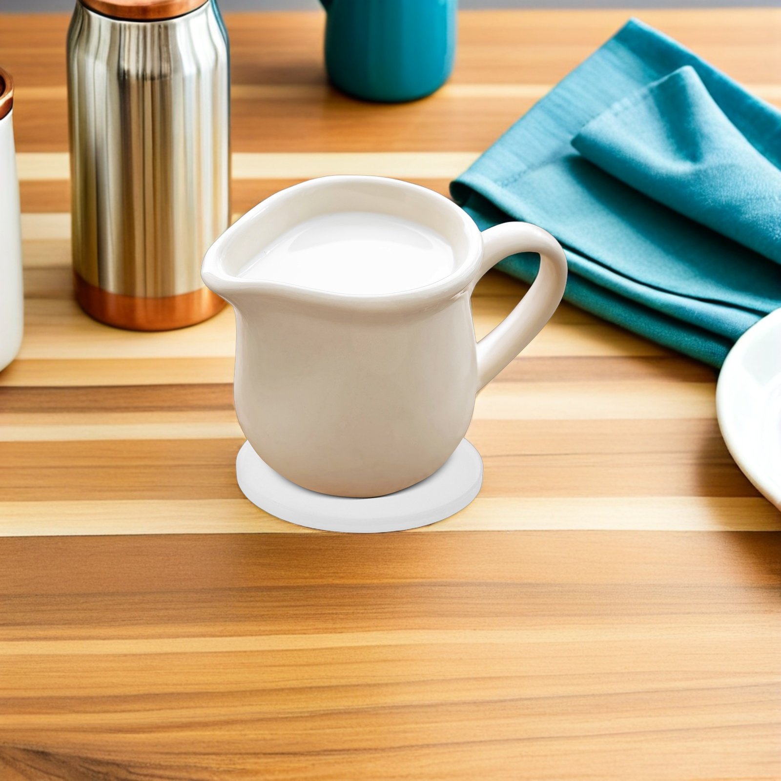 แผ่นรองแก้วเซรามิกสีขาวแบบกลม  - Ceramic Tile Blank บทวิจารณ์และราคา