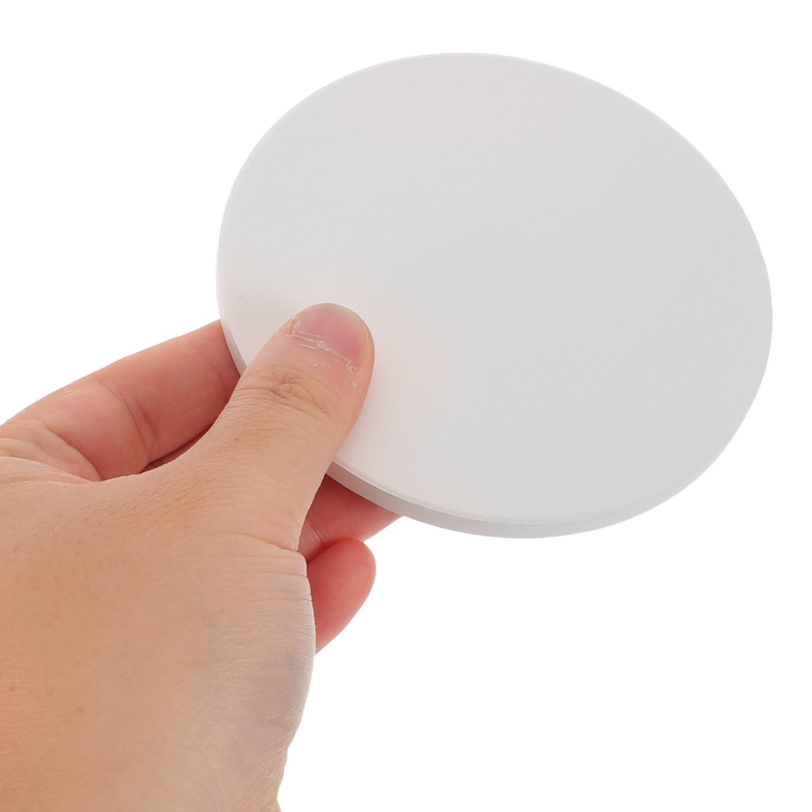แผ่นรองแก้วเซรามิกสีขาวแบบกลม  - Ceramic Tile Blank บทวิจารณ์และราคา