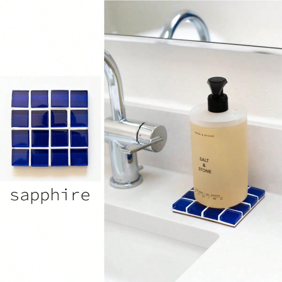 ชุดแผ่นรองแก้วโมเสกแก้วหลากสี  - Ceramic Tile Blank บทวิจารณ์และราคา