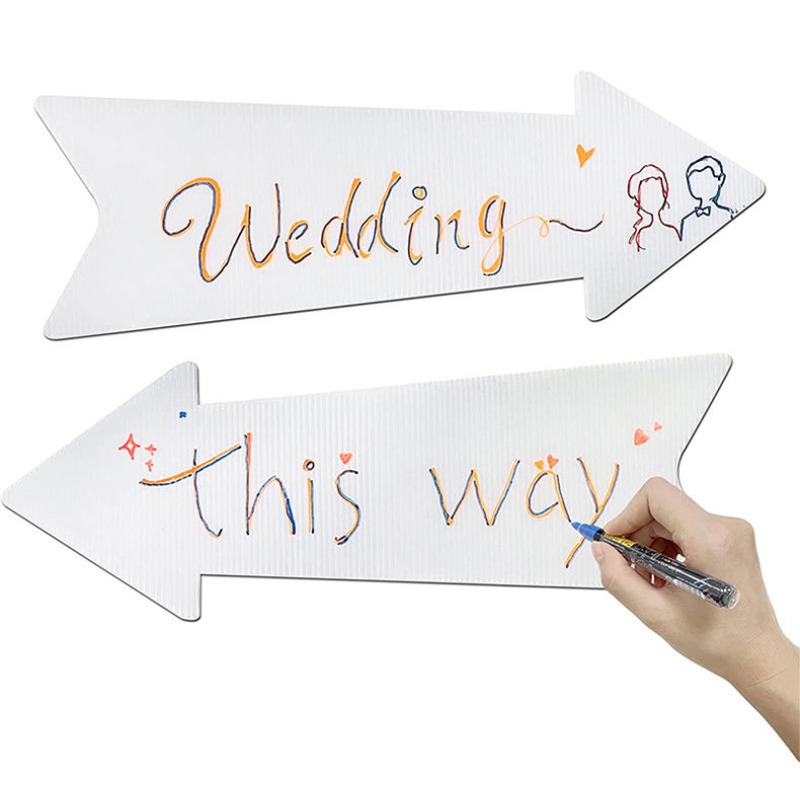 ป้ายลูกศรเปล่าพร้อมเสา 10 ชิ้น - Yard Sign Blank บทวิจารณ์และราคา