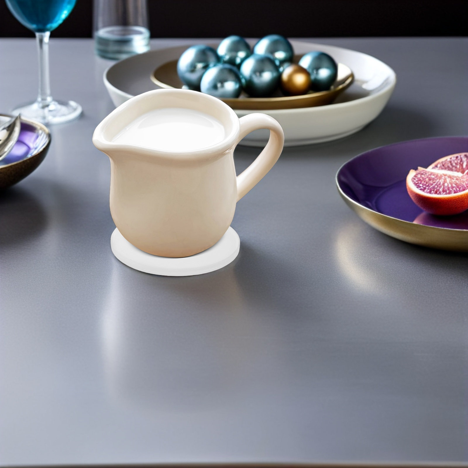 แผ่นรองแก้วเซรามิกทรงกลมสีขาวเ - Ceramic Tile Blank บทวิจารณ์และราคา