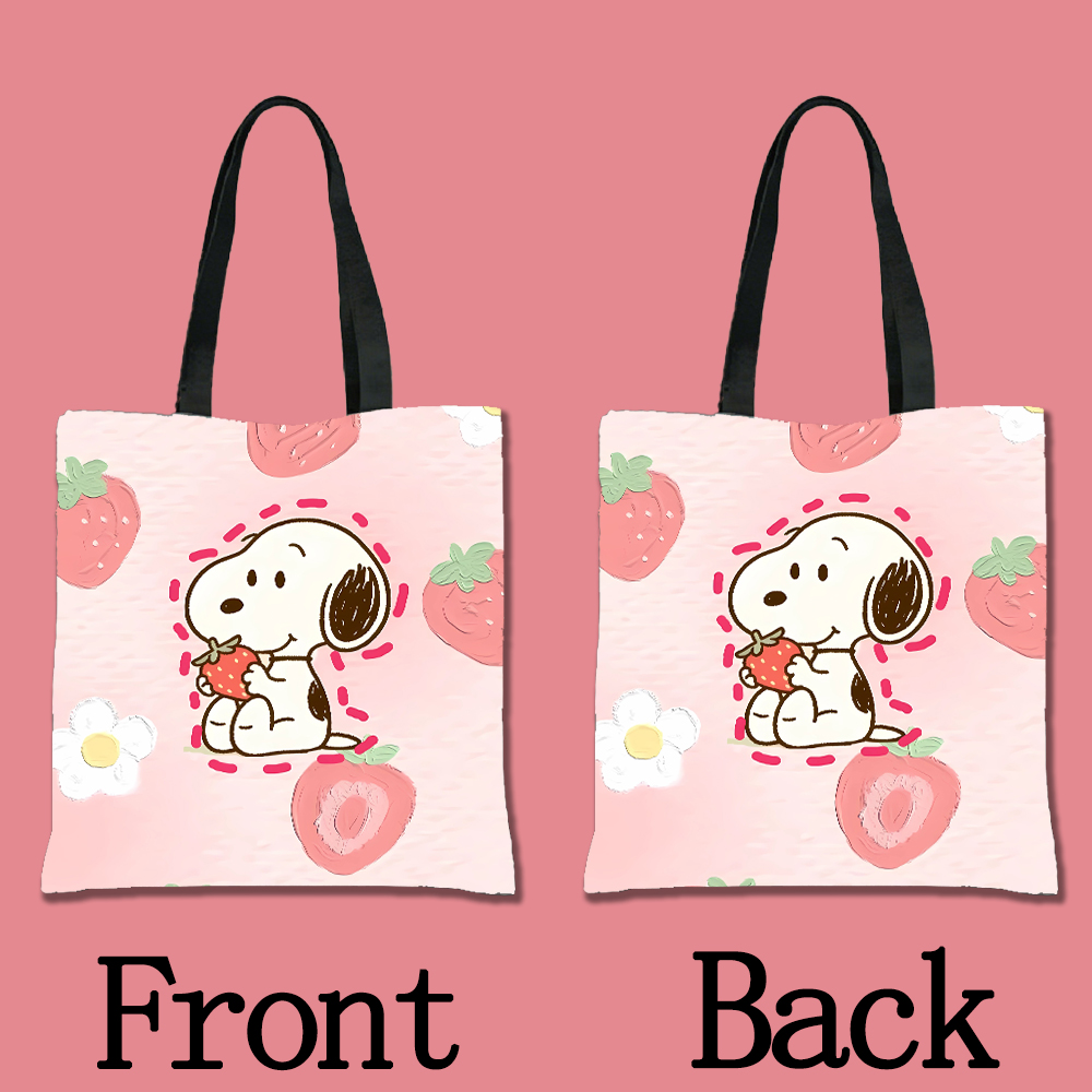 กระเป๋าผ้าแคนวาสลายสนูปี้ กระเ - Tote Bag Sublimation บทวิจารณ์และราคา