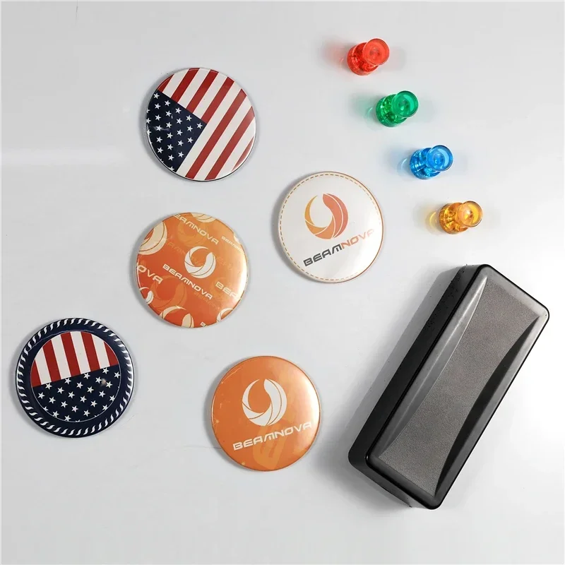 50/100PCS 25-75 มม.แม่เหล็กตู้ - Button Badge Blank บทวิจารณ์และราคา